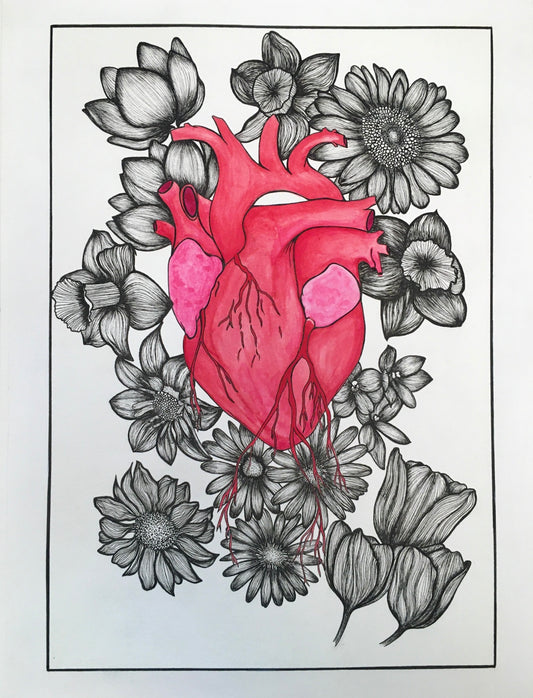 Cœur en fleurs