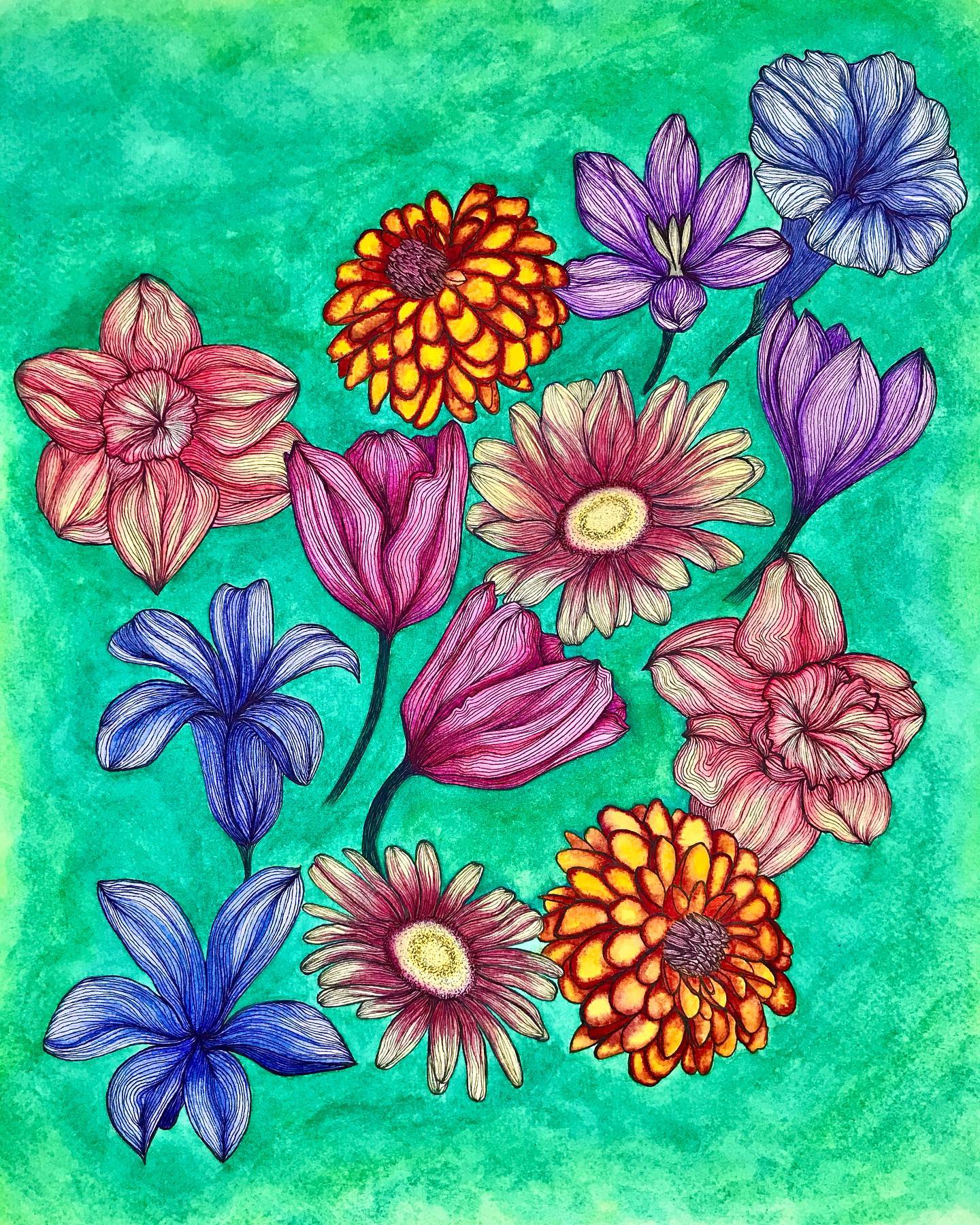 Fleurs en couleurs 4